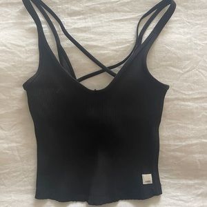Vuori Womens Rib Crop Tank